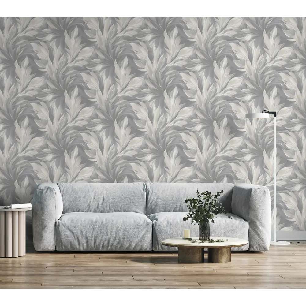 Флизелиновые обои New Age Rio серые с рельефным рисунком 89433218 STLM-1569855 - Вид №2