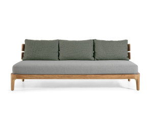 3-местный съемный диван из тикового дерева