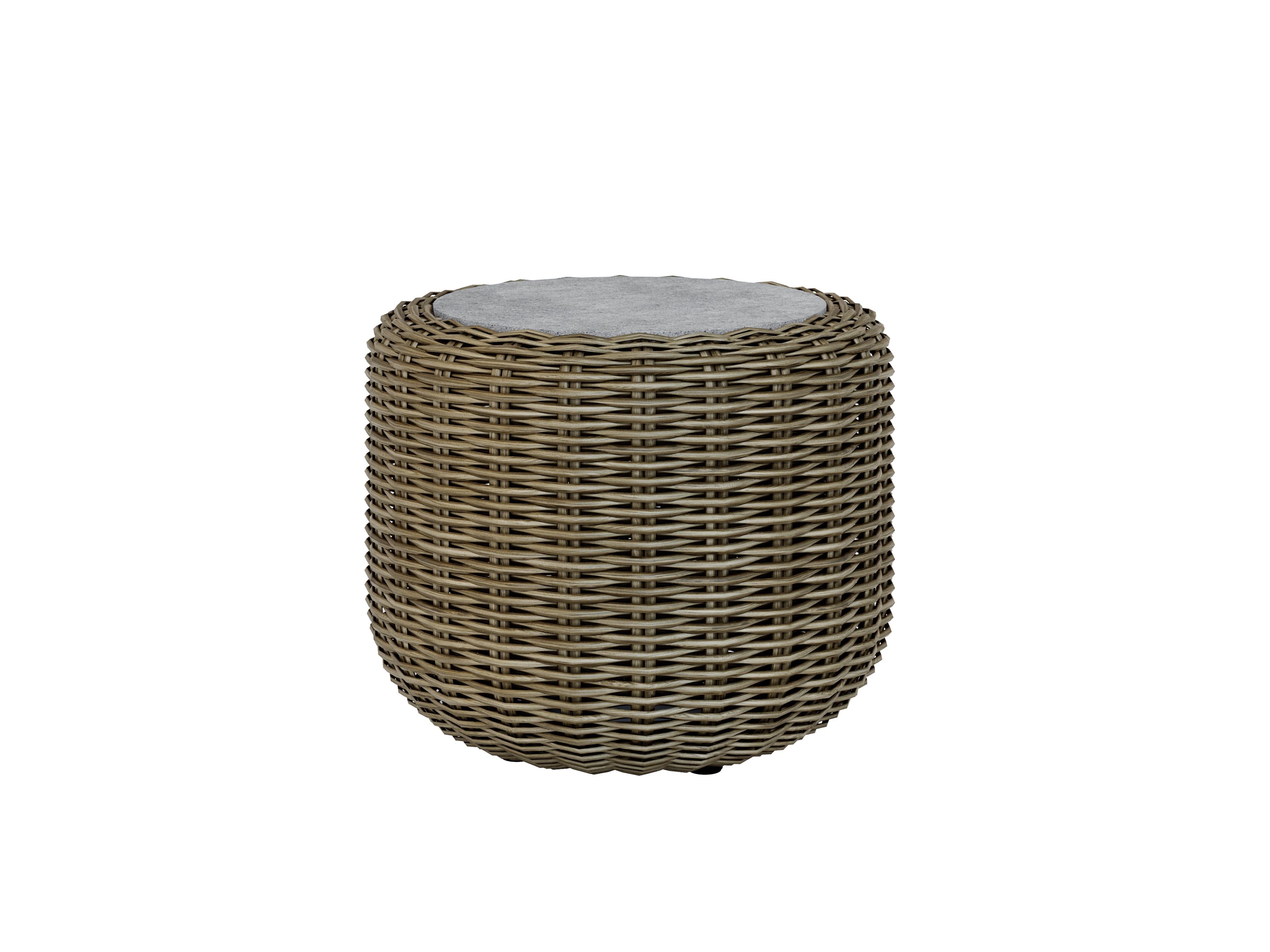Плетеный круглый низкий садовый столик Jardinico Tugu ARCH-00094466 - Вид №2