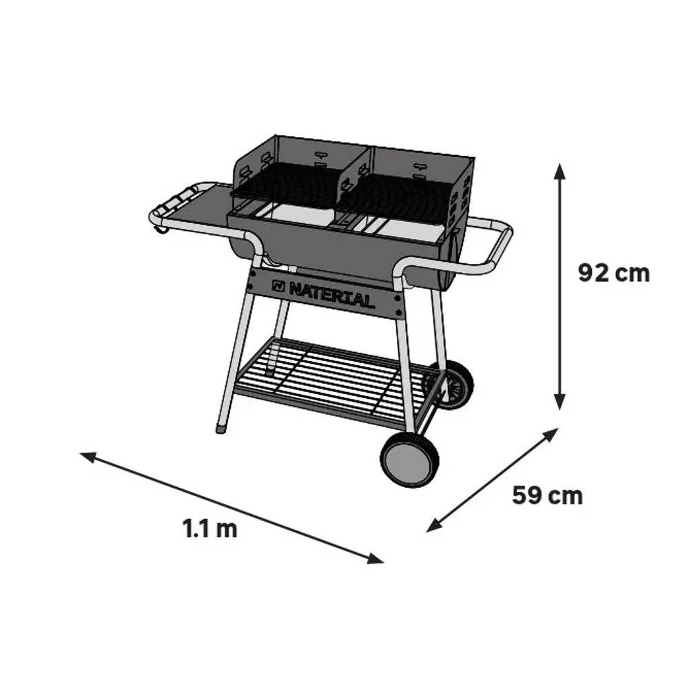 Мобильный гриль Naterial Icarus Alpha с двумя зонами приготовления 84178231 STLM-0046925 - Вид №21