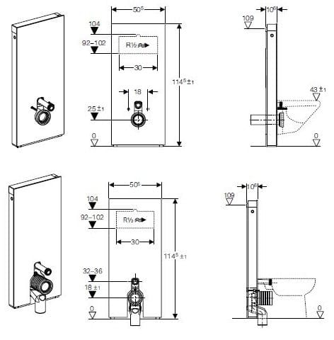 Санитарный модуль из закаленного стекла для унитаза Geberit ARCH-00044943 - Вид №7