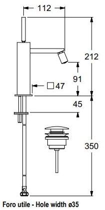 GUGLIELMI Смеситель для биде на одно отверстие на террасе G&g Fcgg72557 - Вид №2