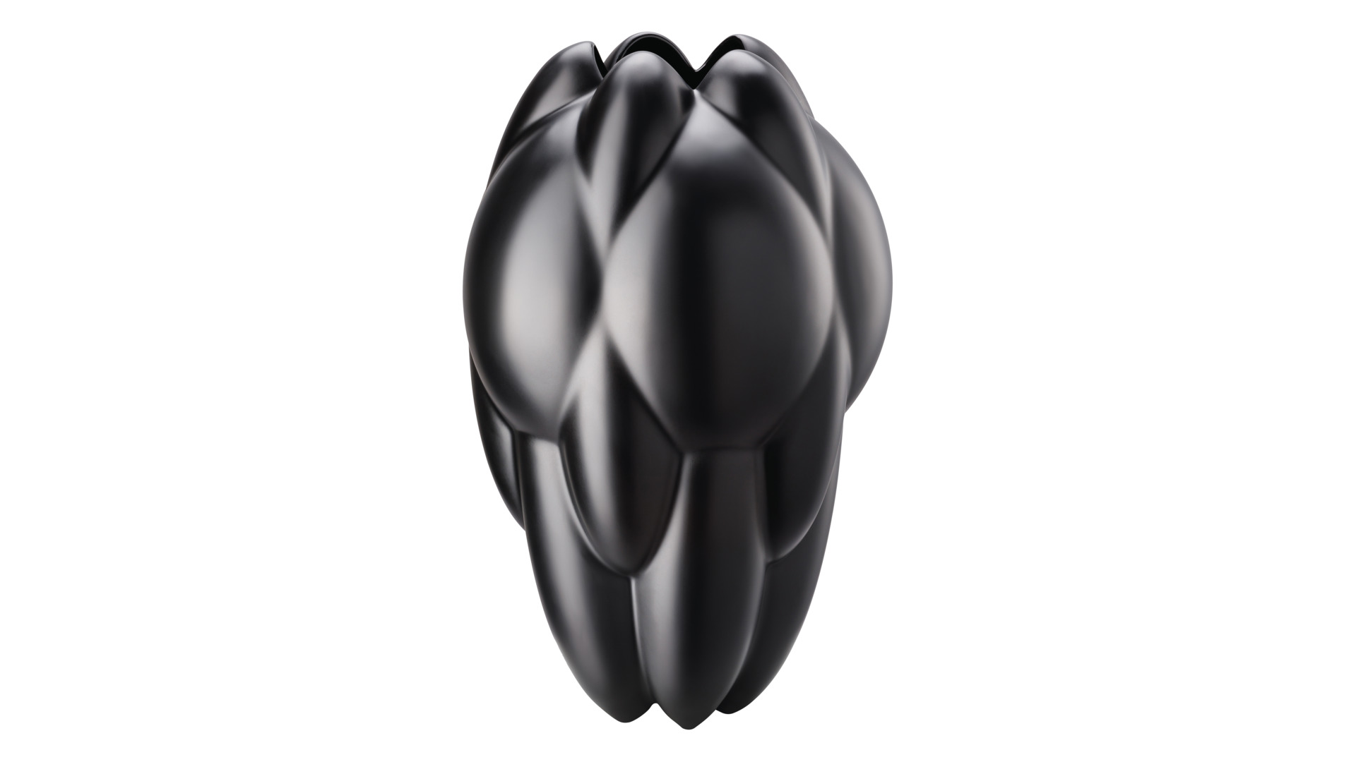 10640554 Rosenthal Ваза Rosenthal Суть 25см, фарфор, черная, матовая (Седрик Раго) Фарфор  - Вид №1