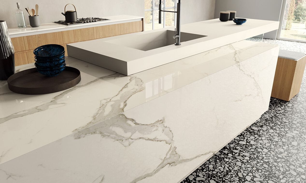 Столешница из керамогранита с мраморным эффектом CERAMICA FONDOVALLE MYTOP ARCH-00067575 - Вид №4