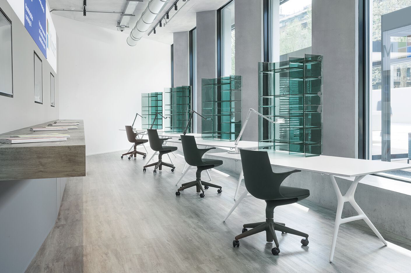 Регулируемое по высоте офисное кресло из полипропилена Kartell SPOON ARCH-00093944 - Вид №2