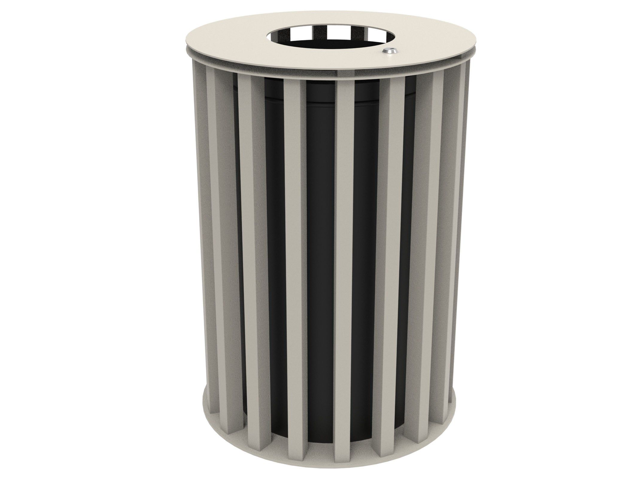 Оцинкованная стальная корзина для мусора с крышкой Lazzari Динамо ARCH-00087800 - Вид №16