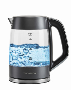 9099277 Электрочайник Thomson GLASS K20ES-2002 GRAY серый