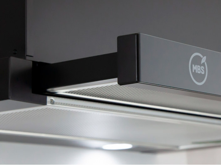 9970730 Вытяжка телескопическая MBS ARALIA 160 GLASS черный/черный STDN-0001867 - Вид №5