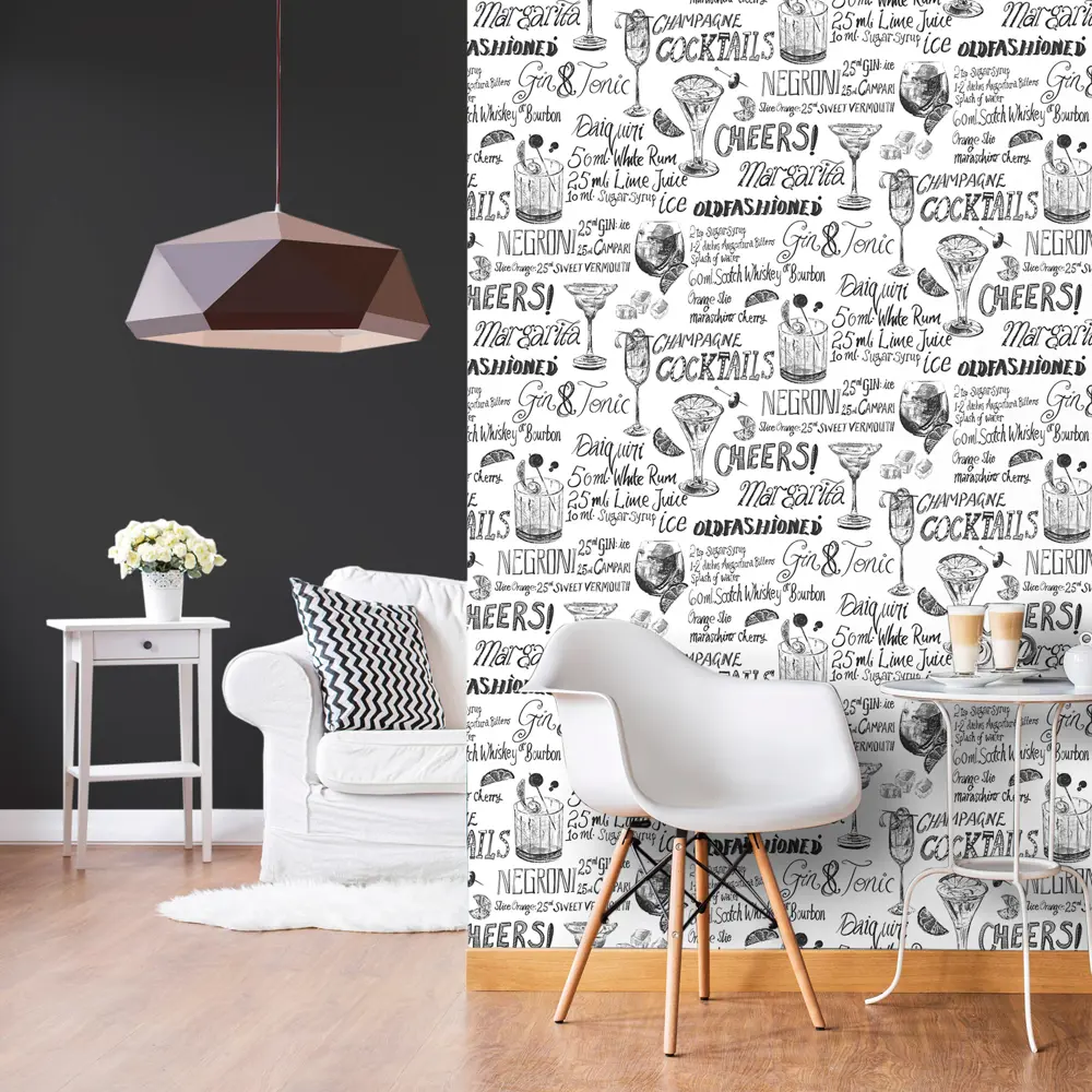 Флизелиновые обои Erismann Apero — элегантный черный для стильного интерьера 85435149 STLM-0062760 - Вид №3