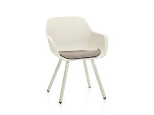 Полипропиленовый садовый стул с подлокотниками