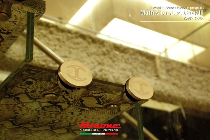 FARAONE Открытая лестница из нержавеющей стали и стекла sun-id-1480146 - Вид №8