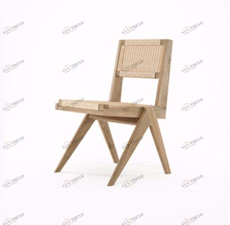 KARPENTER Стул из каната и дуба Tribute Tb06-o