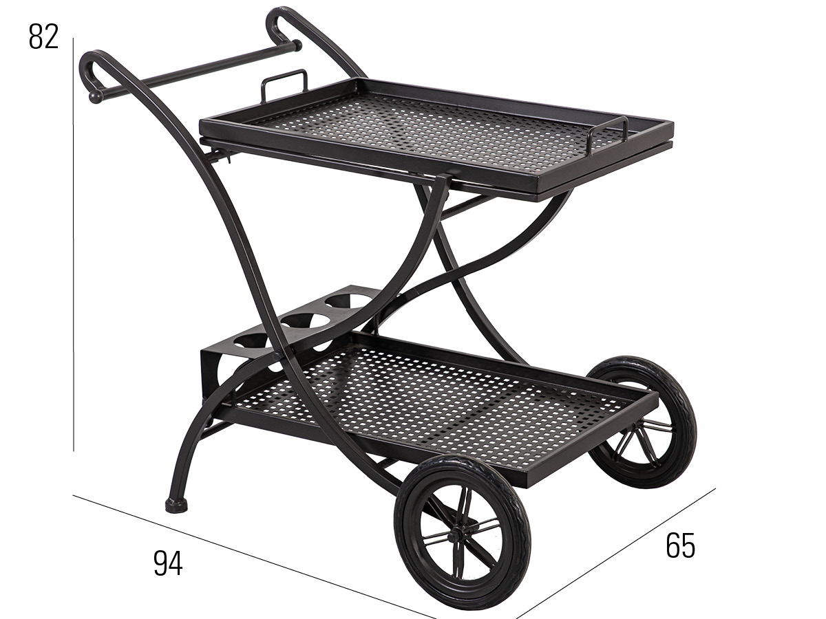 65.00.0215 Старинная сервировочная тележка Romeo Marone Mbm - Вид №2