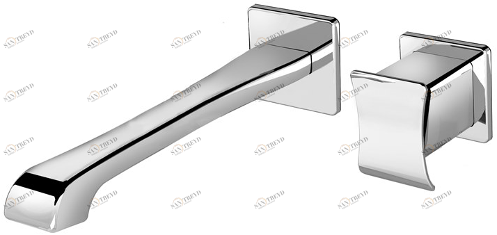 Fir Italia Смеситель для умывальника настенный из латуни с одной ручкой Déco 87 8718208