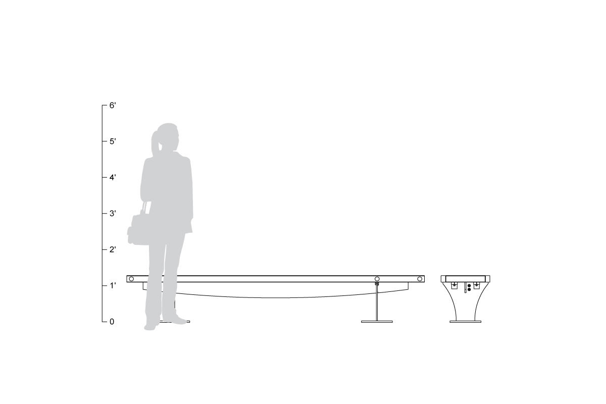 FSRT57 Скамья Pacifica  Forms-surfaces  - Вид №8