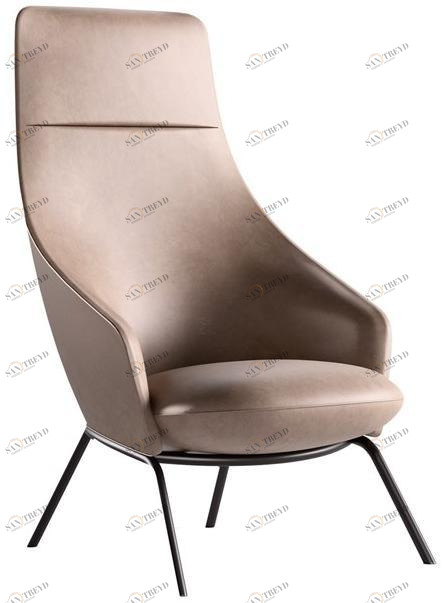 JESSE Кожаное кресло с высокой спинкой Germana sun-id-1475140