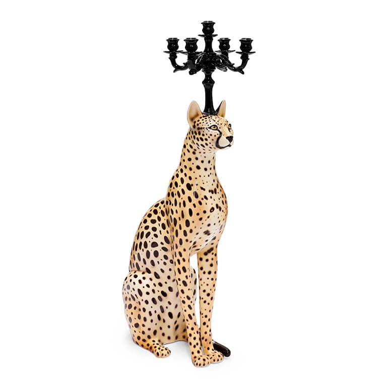 600487-BW ABHIKA СВЕЧА.ЕГИПЕТСКИЙ КОШКА BLACK/WHITE  - Вид №4