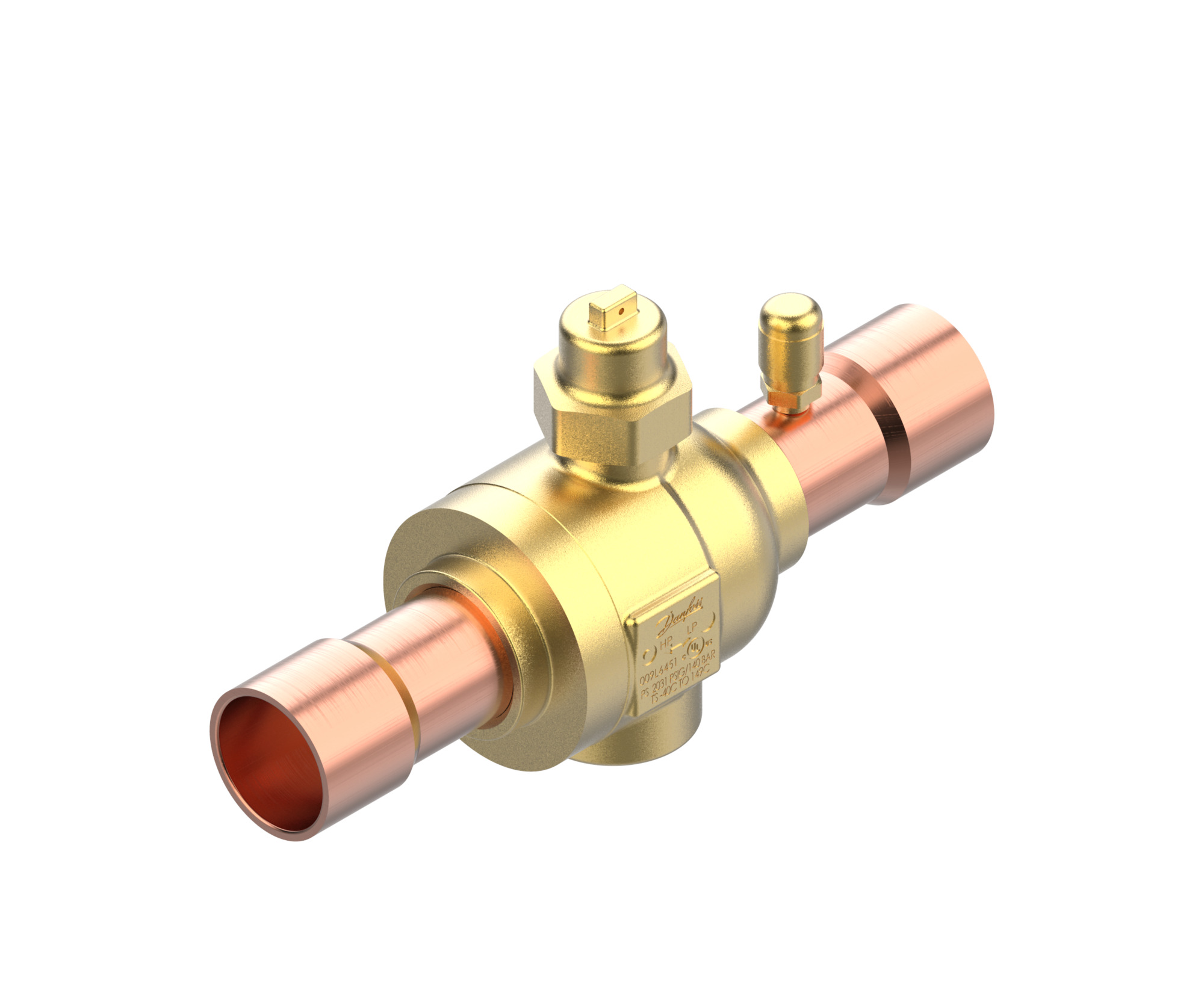 Danfoss GBCT — Запорные шаровые краны для CO2 140 бар GBCT 10s Кран шаровый 009L6582  - Вид №10