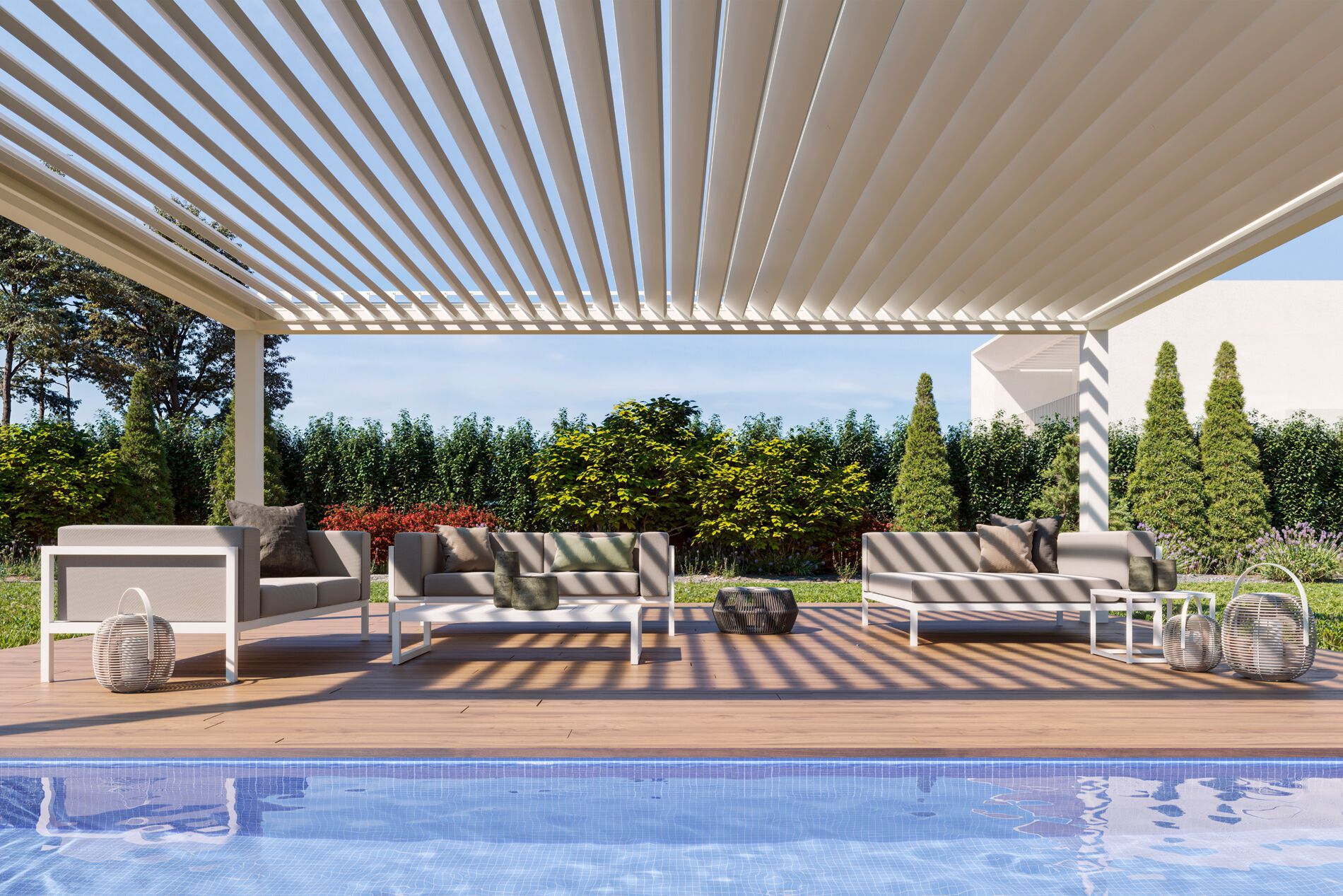 Биоклиматическая беседка с регулируемым освещением Saxun P-230 ARCH-00152703 - Вид №1