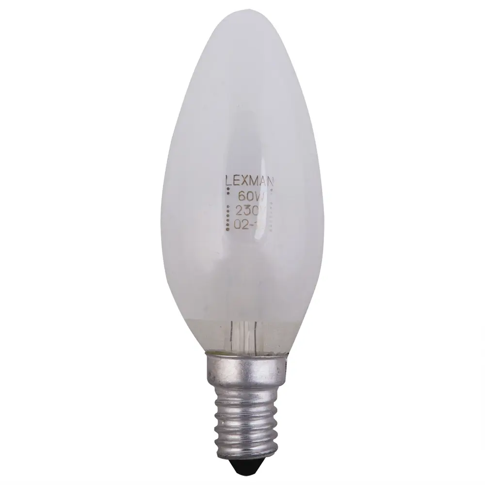 Лампа накаливания Lexman свеча E14 60 Вт свет тёплый белый STLM-2034731