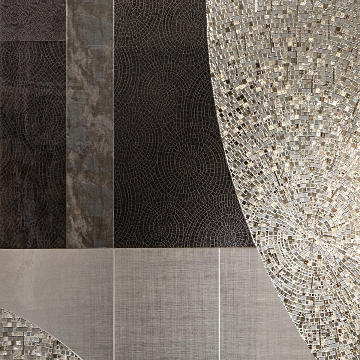 SICIS Bucolico Black Bo-Grey Vetrite Tile sun-id-1991302 - Вид №81