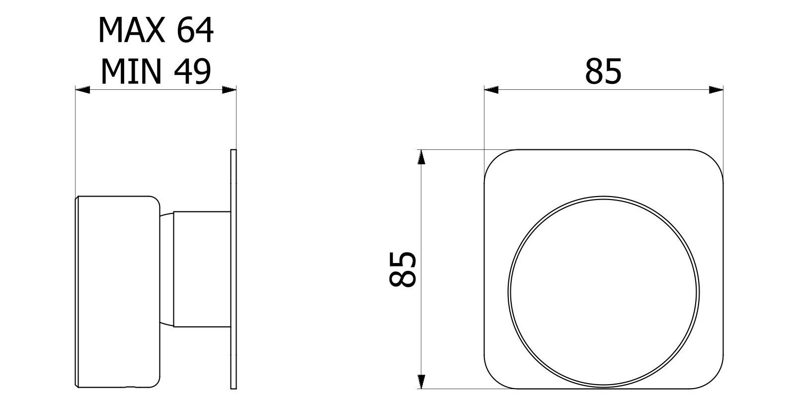 Односторонний настенный смеситель из мрамора IB мрамор + мрамор Elle ARCH-00081750 - Вид №23