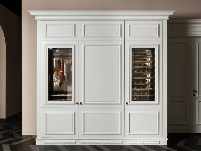 Деревянный холодильник винный шкаф со стеклянной дверью L'Ottocento цветочный ARCH-00086531