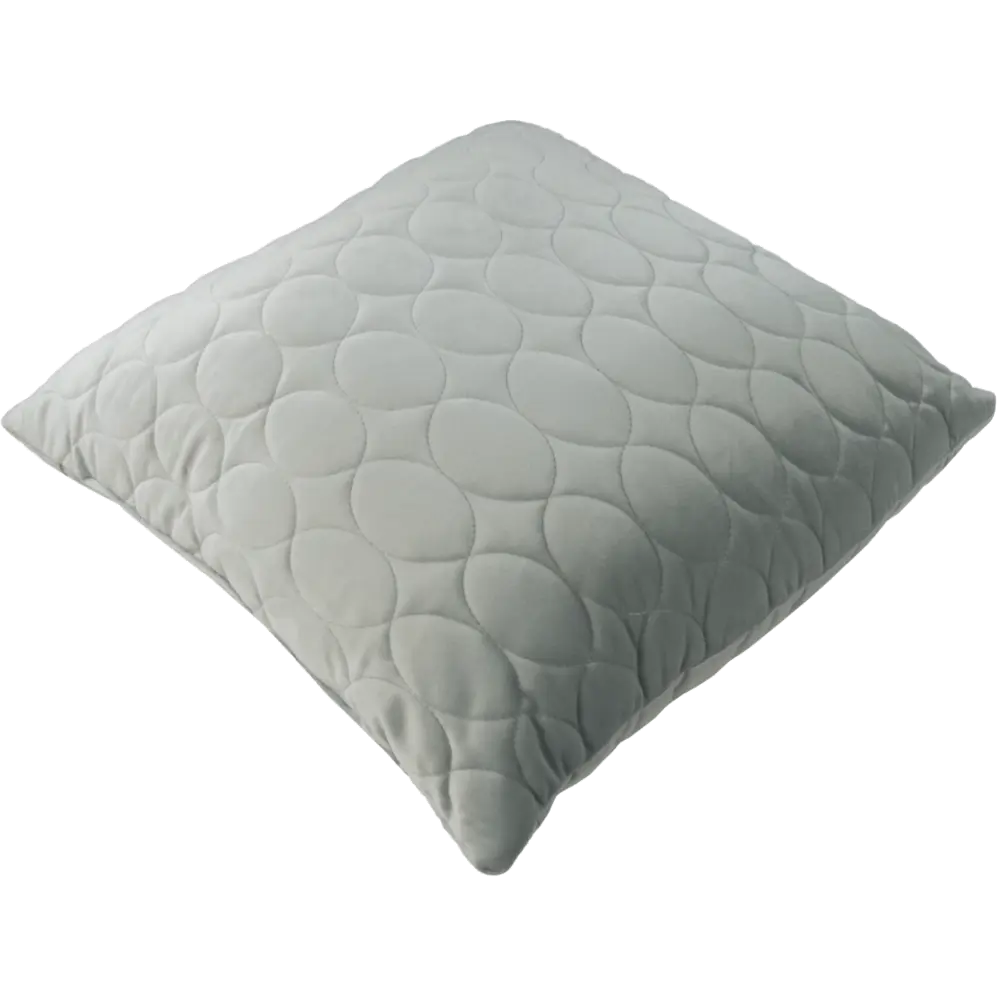 Подушка Овалы 50x50 см цвет серебро LINEN WAY STLM-2070323 - Вид №1