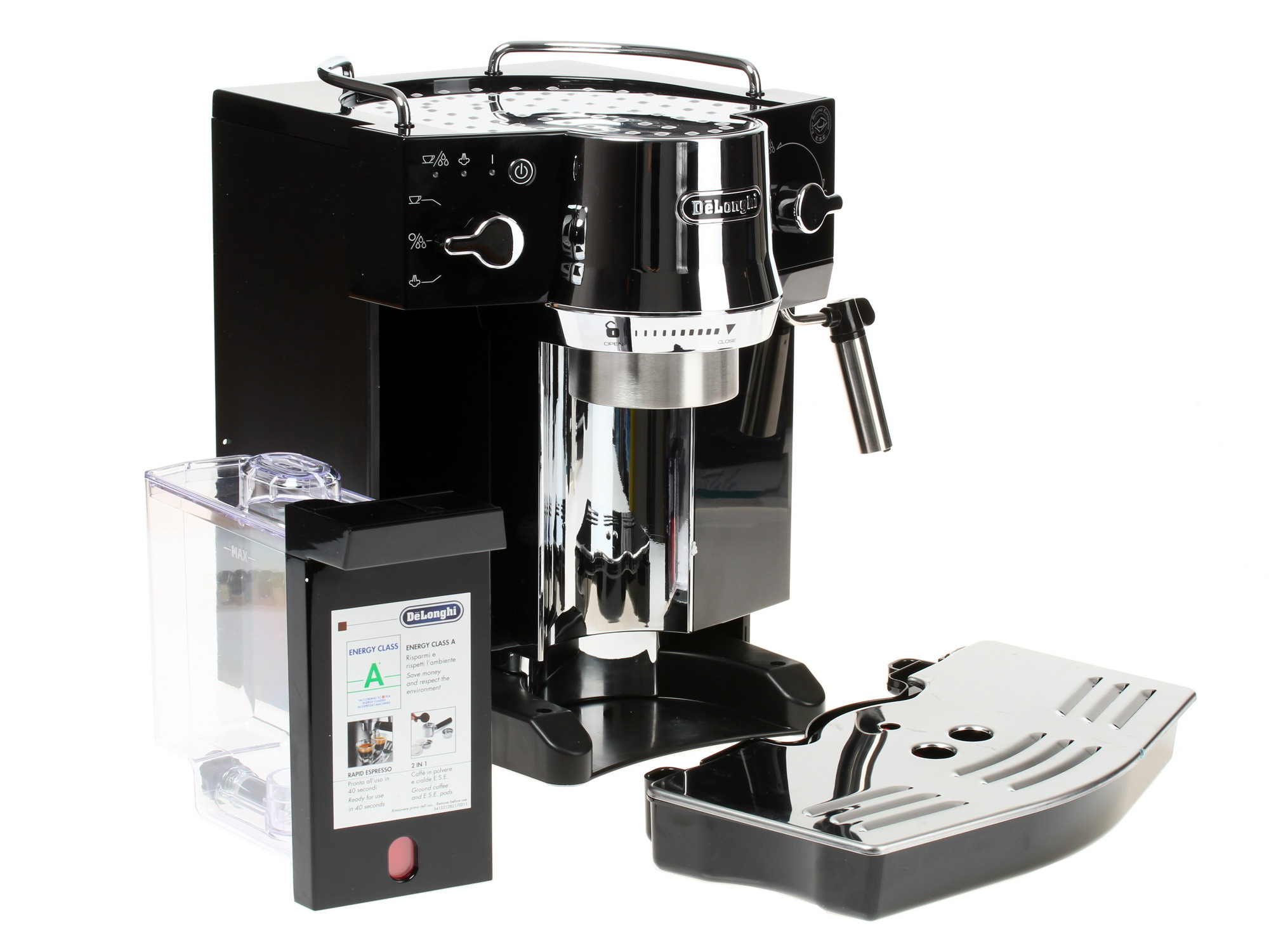 1004378 Кофеварка рожковая DeLonghi EC 820.B черный STDN-0142461 - Вид №4