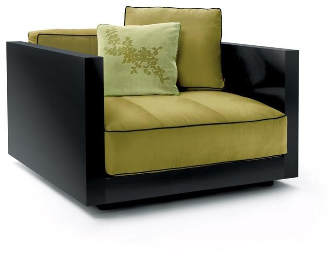 Flexform Кресло из ткани со съемным чехлом с подлокотниками Lucien sun-id-1353084 - Вид №1