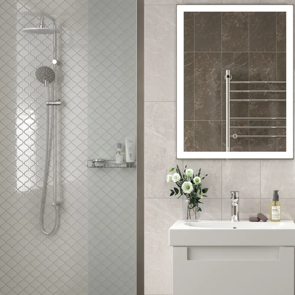 Мозаика Kerama Marazzi Arabesques Majolica 26x30 см цвет серый 84612983 STLM-2133632 Арабески