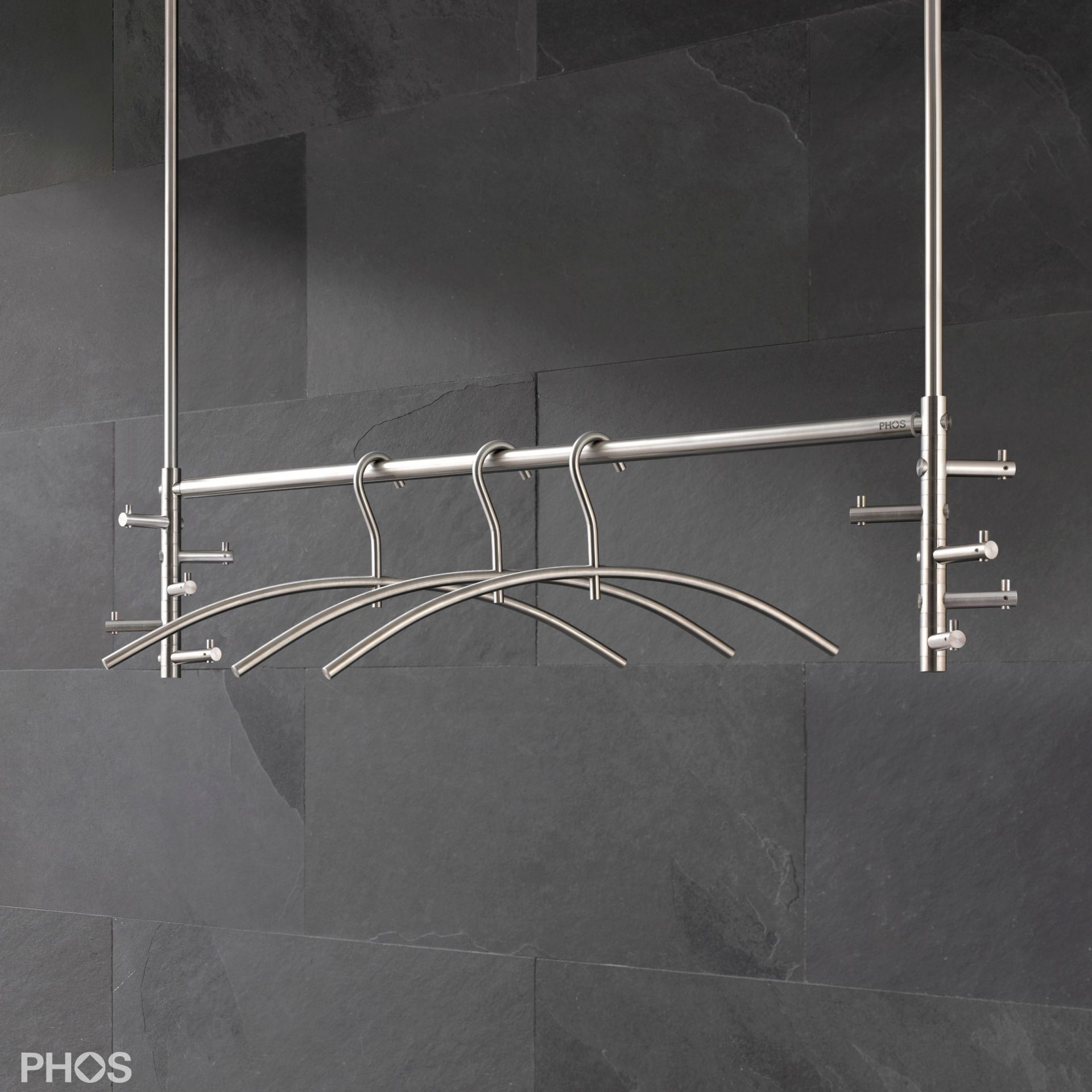 T5D Подвесной шкаф занимает 5 двойных мест с вешалкой для одежды и 10 вращающимися крючками. PHOS  - Вид №1