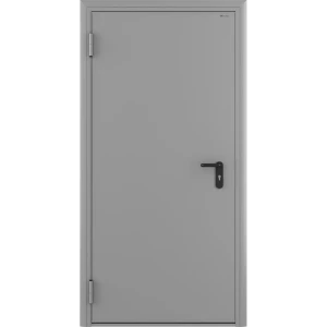 Дверь противопожарная EI60 98x205 см левая цвет светло-серый RAL7035