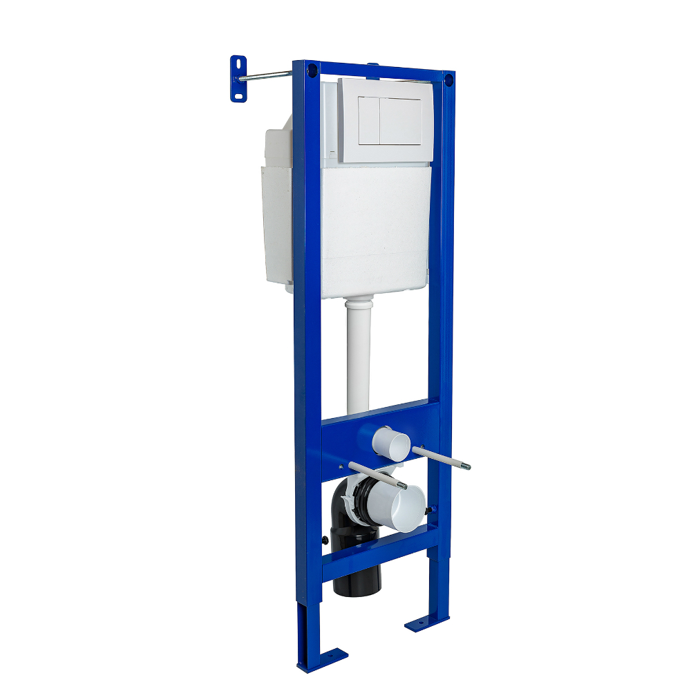 040333 Инсталляция АТОМ 410 кнопка белая  Berges АТОМ 410 