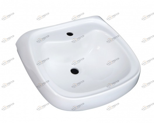 7154 Подвесная раковина настенная овальная Лобненский Стройфарфор  белая 