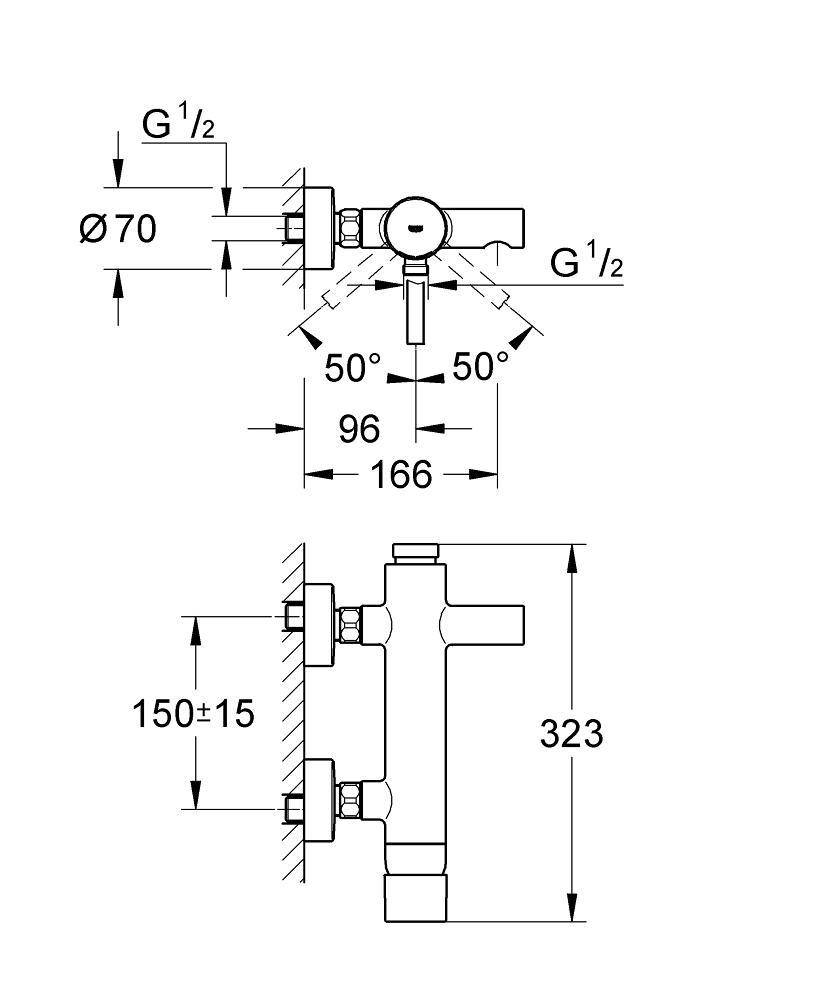 33624000 Смеситель для ванны Grohe Essence хром - Вид №1