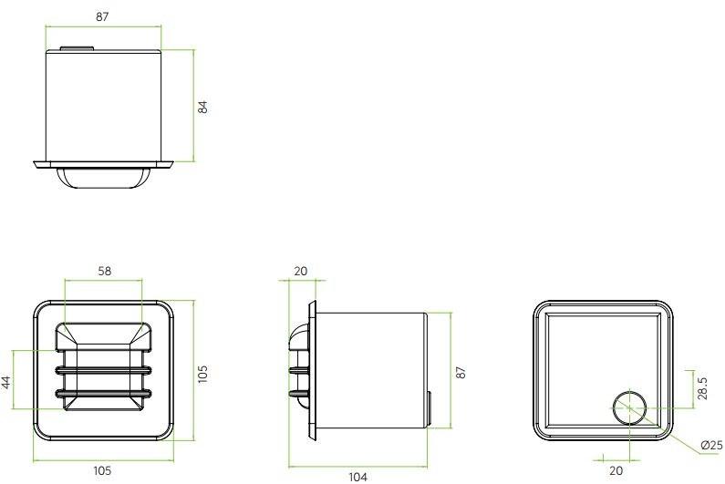 Astro Lighting Настенная светодиодная лестница из латуни для улицы  1379001  - Вид №1