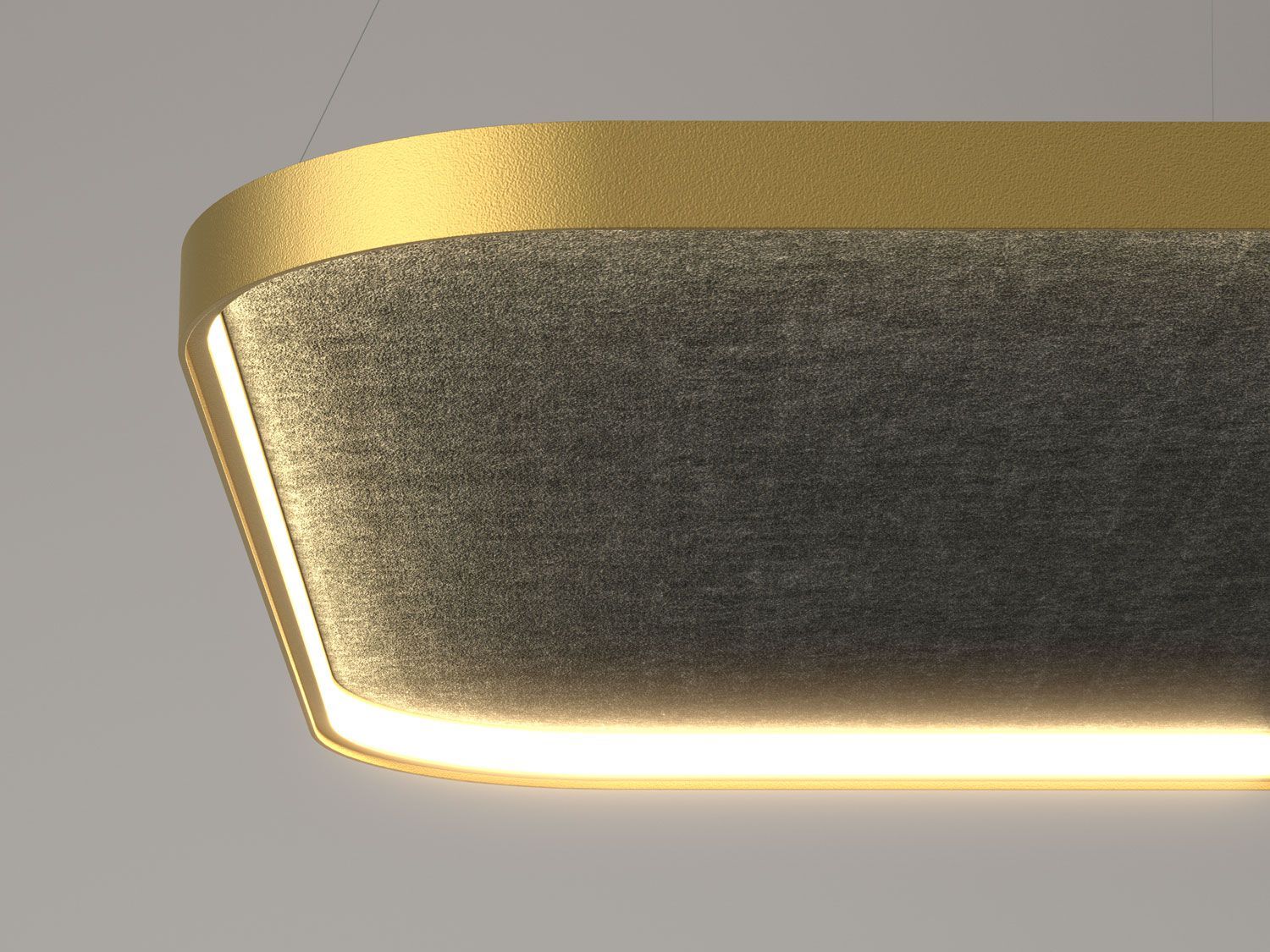 Алюминиевый светодиодный акустический подвесной светильник PROLICHT QUANTUM SILHOUETTE ACOUSTIC ARCH-00109594 - Вид №2