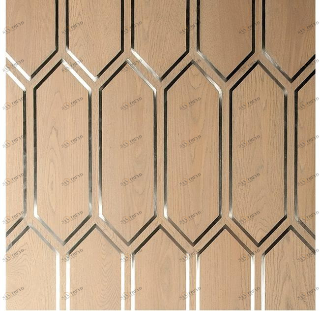 Palazzo Morelli Пол / стена из дуба и матовой стали Nouveau sun-id-1452315