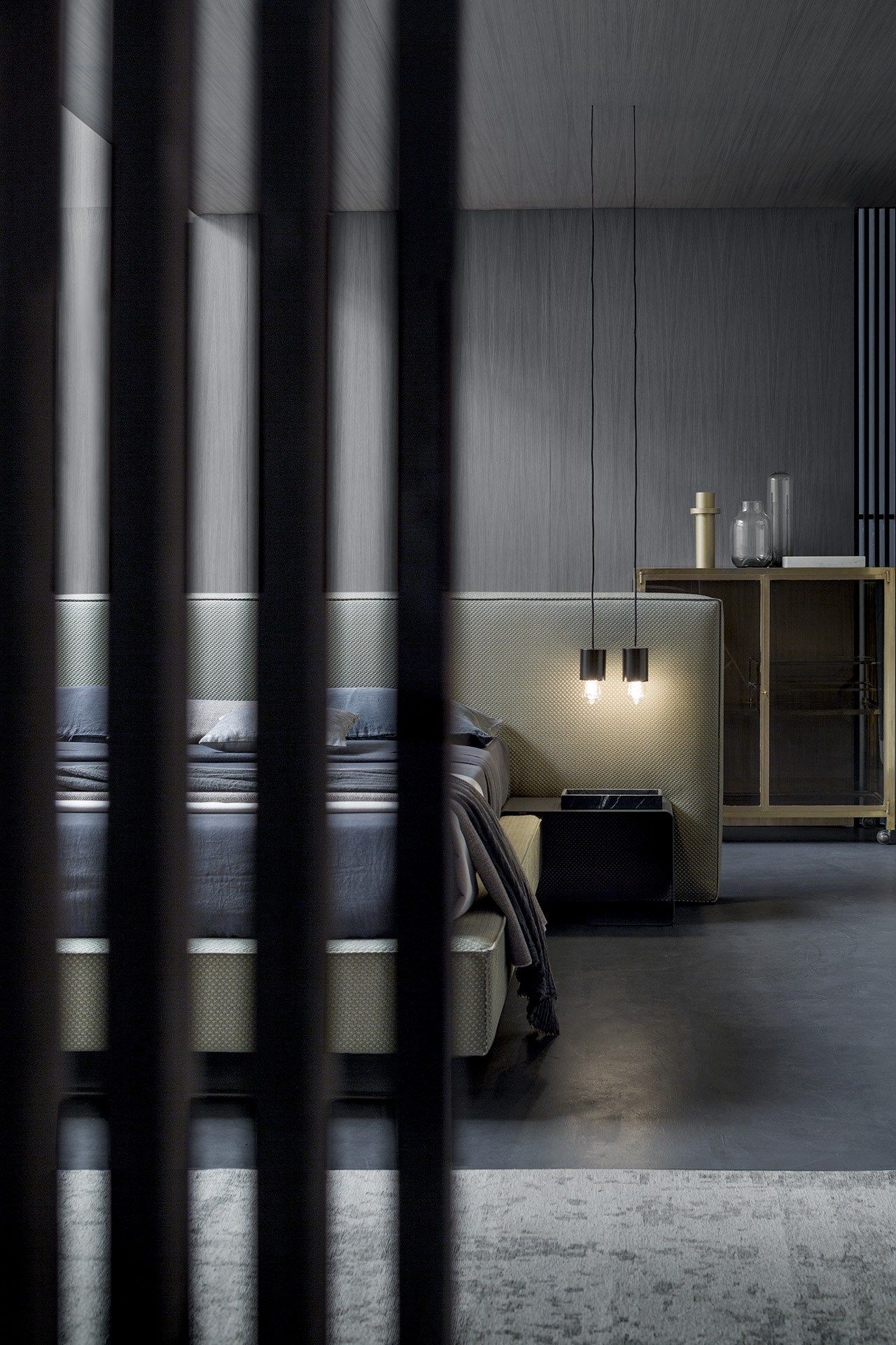 Двуспальная кровать для хранения ткани с мягким изголовьем Felis Bedstories ARCH-00081168 - Вид №7