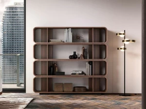 Barba design Открытый двухсторонний деревянный стеллаж Round up