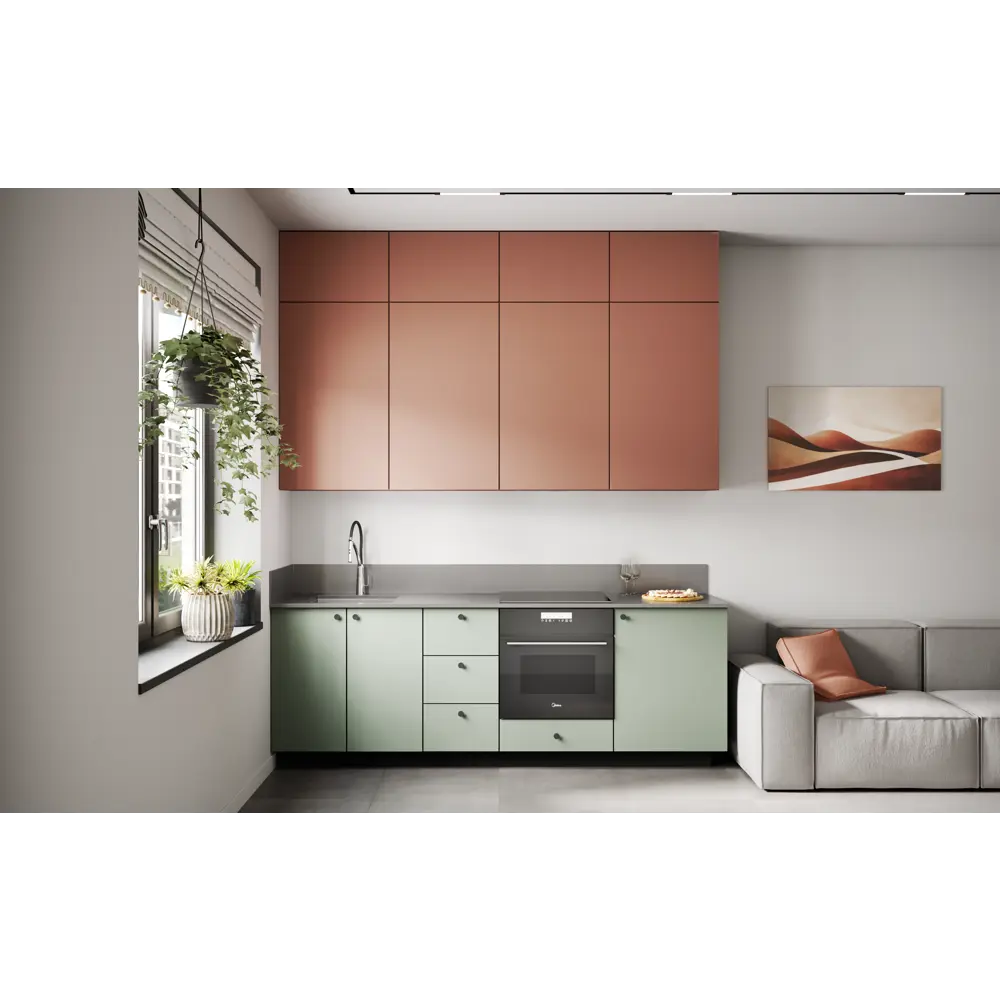 Карниз KONSENSA Тара для кухонного шкафа 200 см терракотовый МДФ 89385595 STLM-1452370 - Вид №4