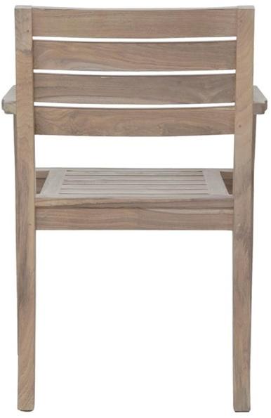 JANUS et Cie Штабелируемый стул из тикового дерева с подлокотниками Relais sun-id-1461787 - Вид №3