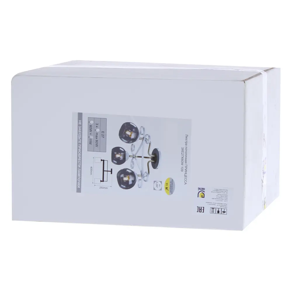 Люстра Принцесса 3хЕ27х60 Вт цвет белый СВЕТУС STLM-2055242 - Вид №6