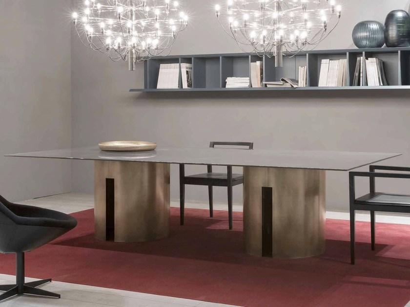 Meridiani Прямоугольный обеденный стол из латуни Gong sun-id-1432432 - Вид №1