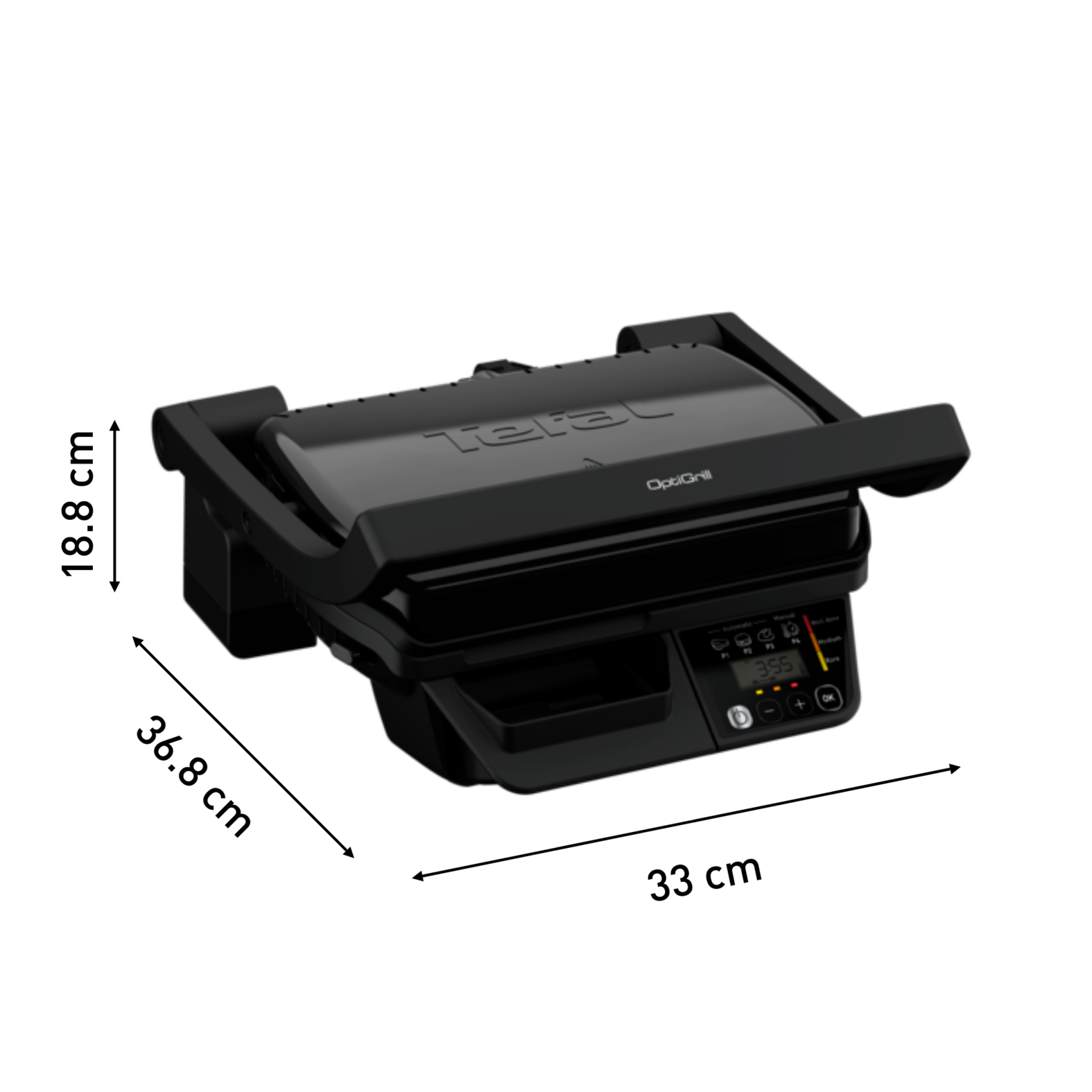 5433969 Гриль Tefal Optigrill GC7P0810 черный STDN-0146978 - Вид №9