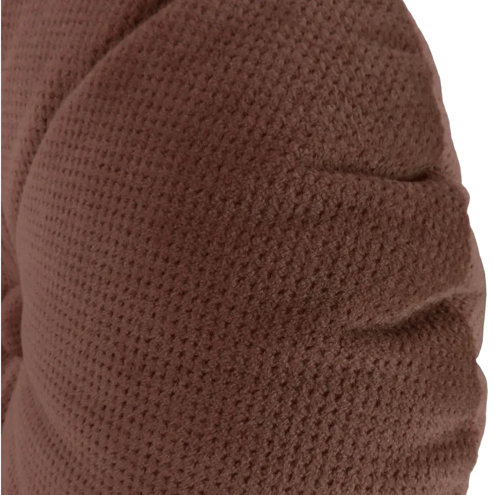 Подушка с пуговицей Грид ø37 см цвет коричневый LINEN WAY STLM-2155728 - Вид №2