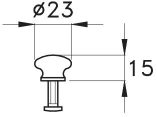 RUBINETTERIE STELLA Металлическая ручка Roma sun-id-1464656 - Вид №1