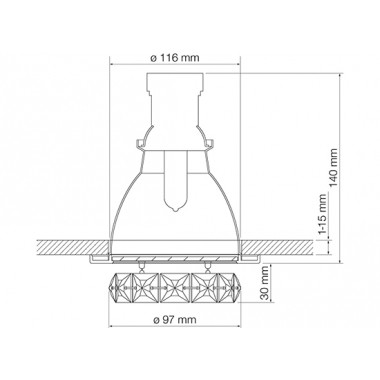 Swarovski A.9950 NR 700 238 встраиваемый потолочный 80798 - Вид №1