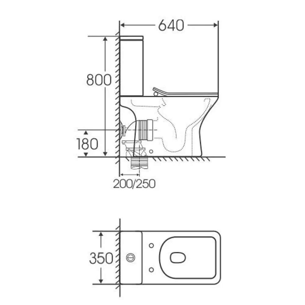 Унитаз-компакт Neron безободковый сиденье с микролифтом двойной смыв цвет Santreyd GR STLM-2074696 - Вид №7
